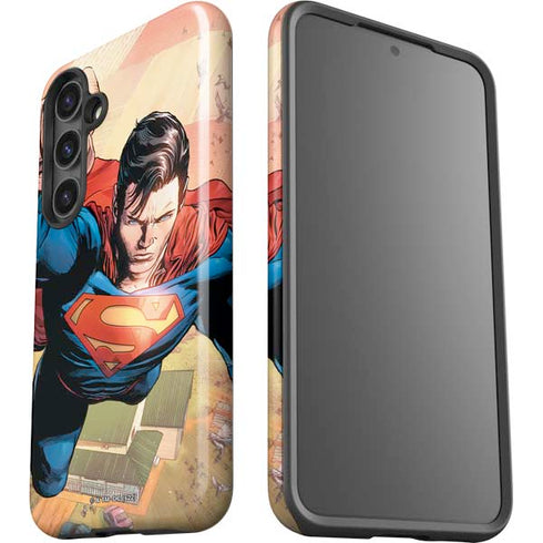 DC Comics Superman Flying Pose Action Comics #957 Art by Patch Zircher Galaxy S25 Plus Impact Case
